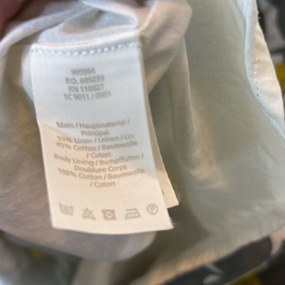 Boden women’s 6 linen blend lemon print novelty fit flare dress capsule - Picture 8 of 8